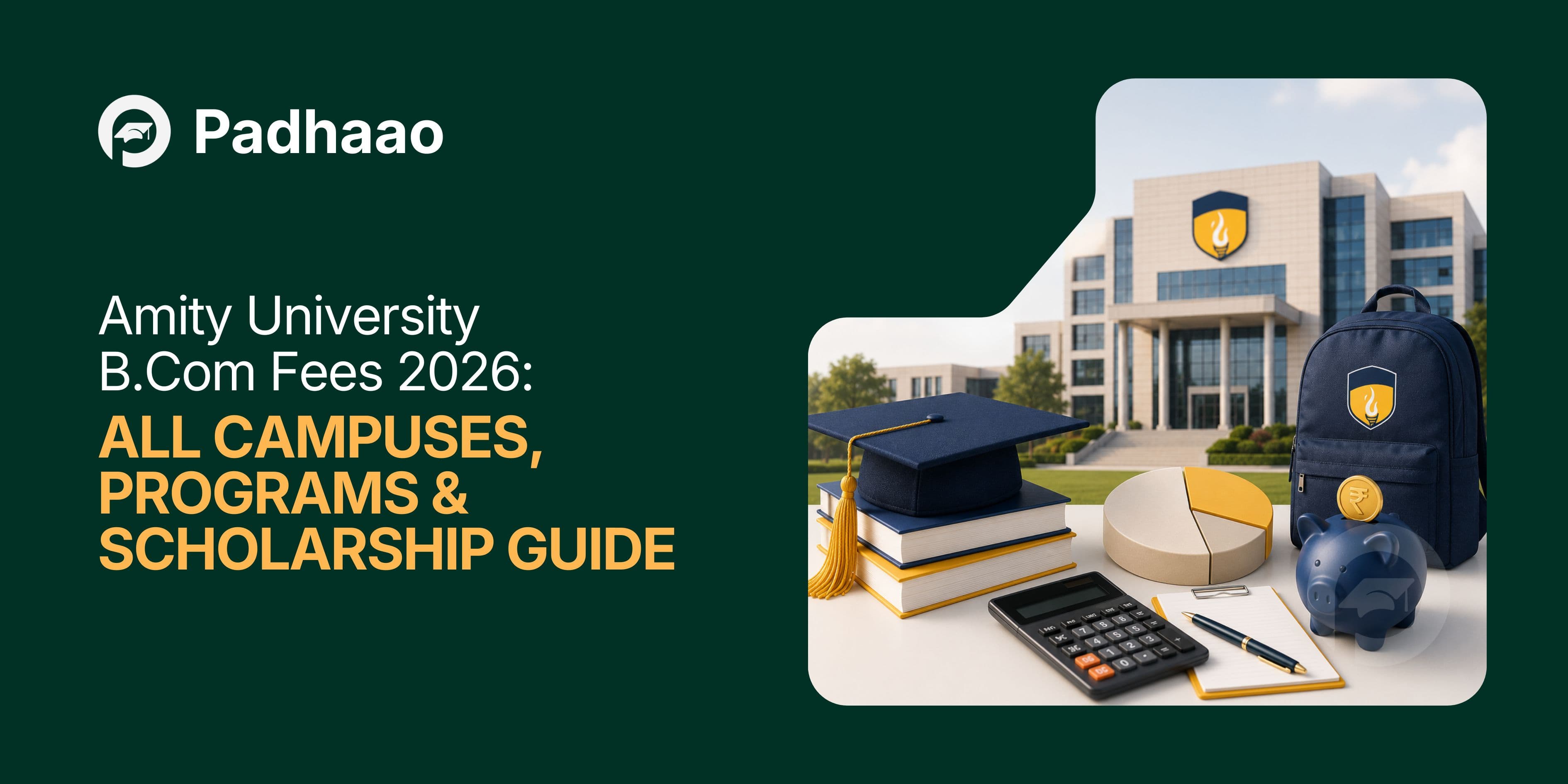 Amity University B.Com Fees 2026 — All Campuses, Programs & Scholarship Guide