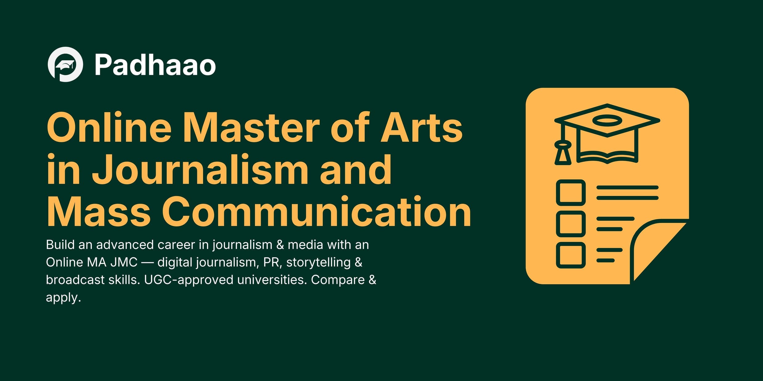 Online Master of Arts in Journalism and Mass Communication