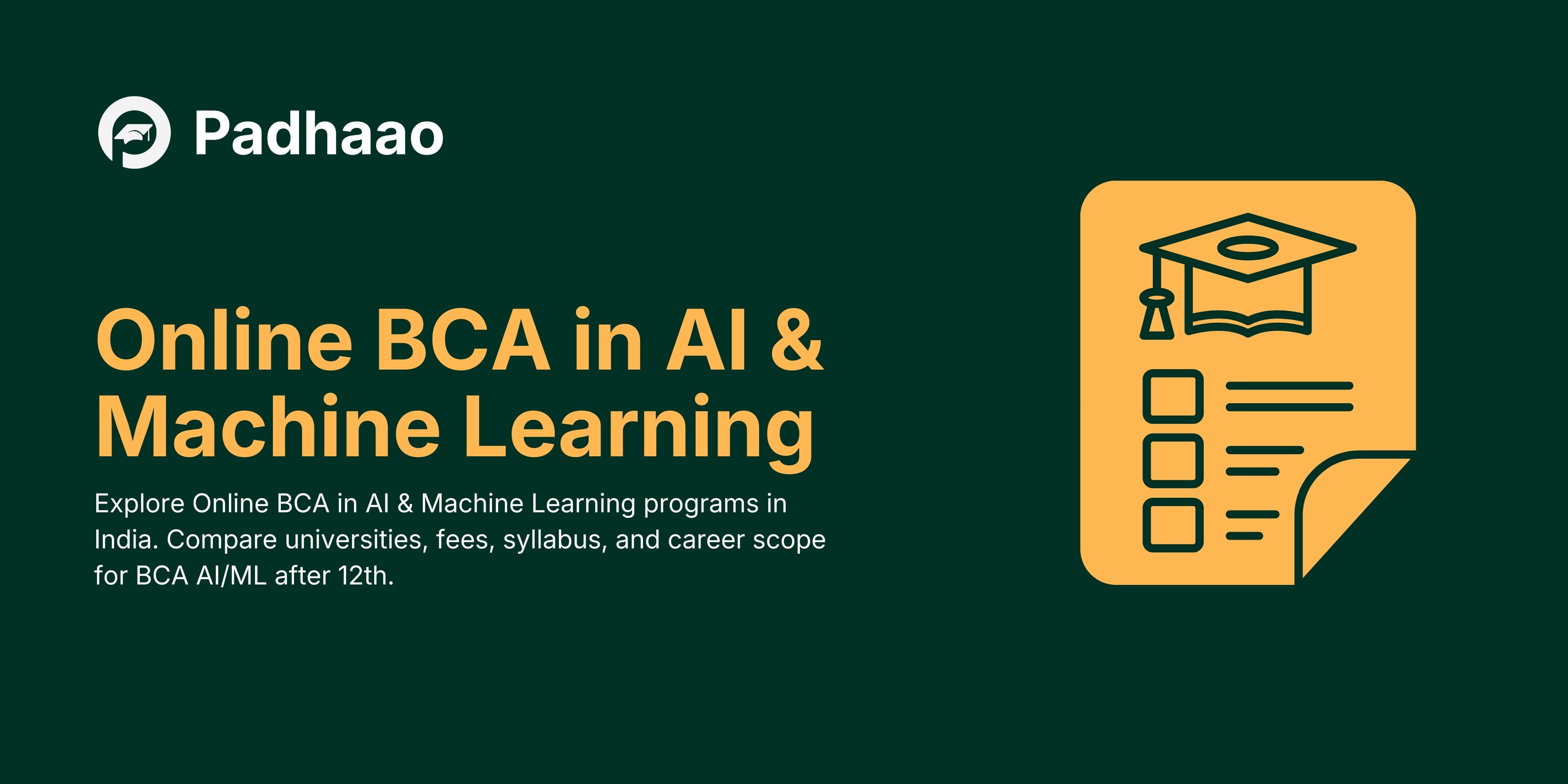 Online BCA in AI & Machine Learning