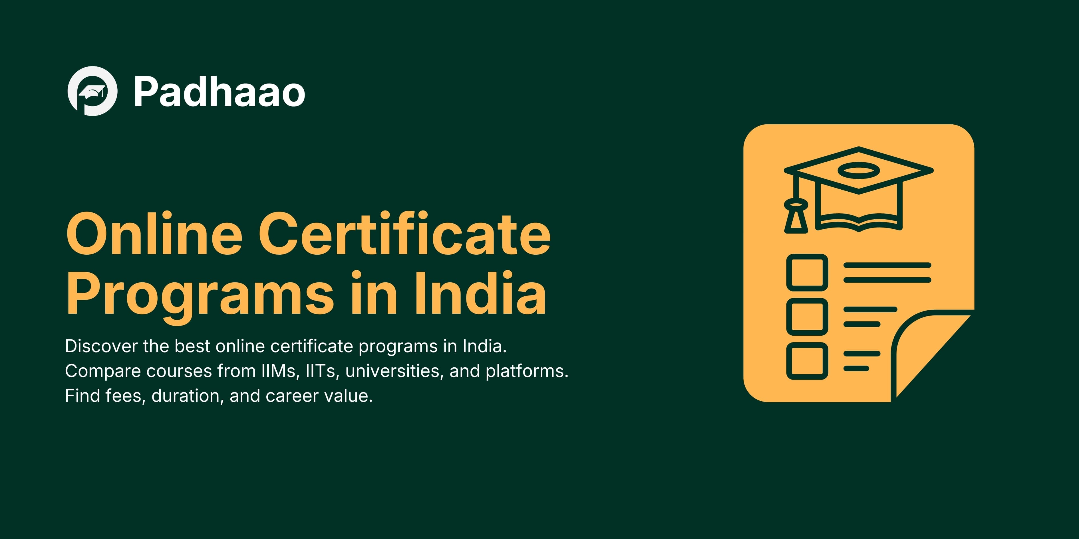 Online Certificate Programs in India